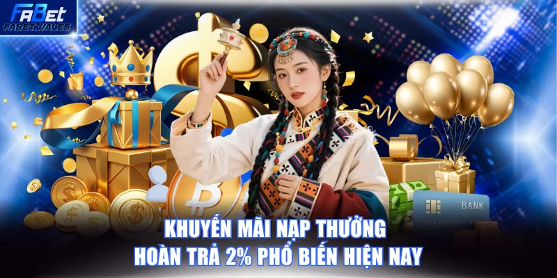 Nạp thưởng hoàn trả 2% được nhiều người yêu thích